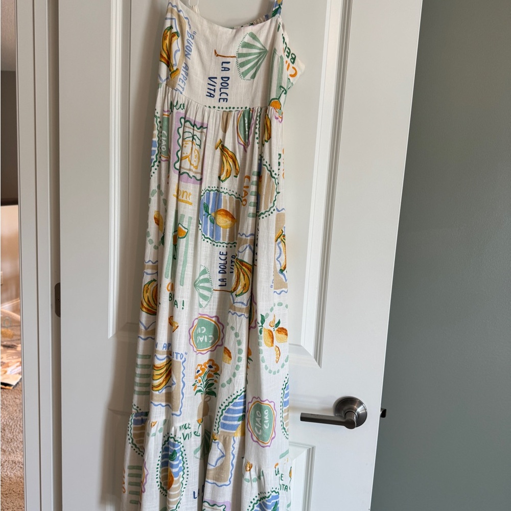 Colorful Printed Maxi Dress